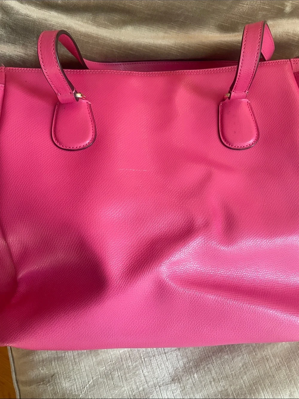 COACH Women's Pink diaper Bag with Detachable Strap, great as an office bag!